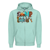Seafoam camp life Zipper Hoodie - texasbilliewilder