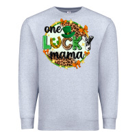 Heather Grey One lucky mama  St. Patricks Day Premium Sweatshirt - Neo Western