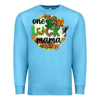 Ocean Blue One lucky mama  St. Patricks Day Premium Sweatshirt - Neo Western