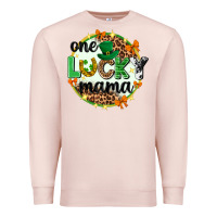 Pale Pink One lucky mama  St. Patricks Day Premium Sweatshirt - Neo Western