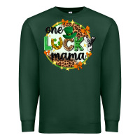 Sports Green One lucky mama  St. Patricks Day Premium Sweatshirt - Neo Western