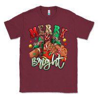 Burgundy Merry and bright black girl sneakers Classic Tee - RanaPortraitStore