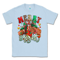 Dusty Blue Merry and bright black girl sneakers Classic Tee - RanaPortraitStore