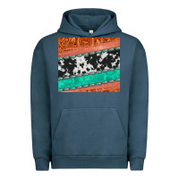 Pigment Midnight Navy western turquoise gemstone cowhide  leather tumbler Urban Hoodie - Jasminsmagicworld