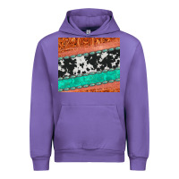 Tulip western turquoise gemstone cowhide  leather tumbler Urban Hoodie - Jasminsmagicworld