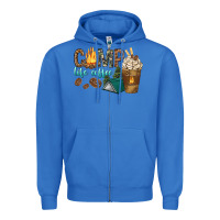 True Royal camp life coffee with coffee cup Zipper Hoodie - texasbilliewilder