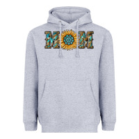 Heather Grey sunflower mom Heavyweight Hoodie - RanaPortraitStore