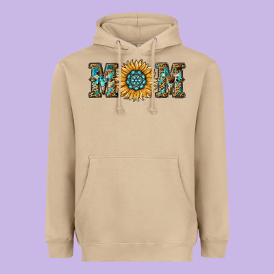 Sunflower Mom Heavyweight Hoodie Designed By Ranaportraitstore