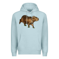 Blue Mist Capybara Premium Hoodie - LillyAllenDesigns