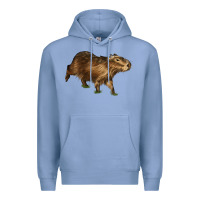 Colony Blue Capybara Premium Hoodie - LillyAllenDesigns