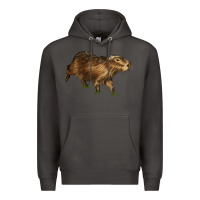 Smoke Capybara Premium Hoodie - LillyAllenDesigns
