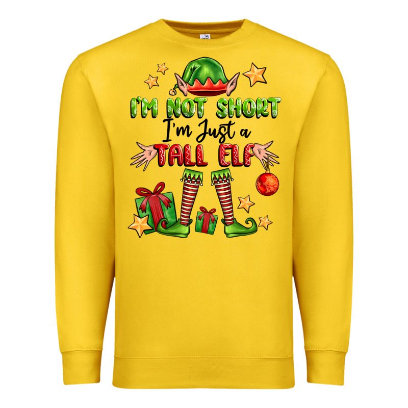 Im Not  Im Just A Tall Elf Premium Sweatshirt by FaDigitalArtStudio | Teevron