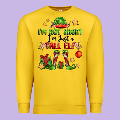 Im Not  Im Just A Tall Elf Premium Sweatshirt Designed By Fadigitalartstudio
