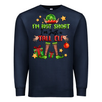 Navy im not  im just a tall elf Premium Sweatshirt - FaDigitalArtStudio