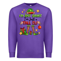 Purple im not  im just a tall elf Premium Sweatshirt - FaDigitalArtStudio