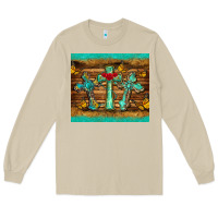 Mushroom crosses tumbler Long Sleeve Tee - BarkalooDesign