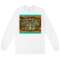 White crosses tumbler Long Sleeve Tee - BarkalooDesign
