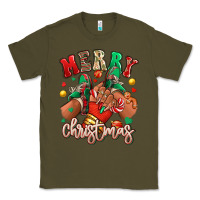 Army Green Merry Christmas black girl sneakers Classic Tee - RanaPortraitStore