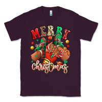 Plum Merry Christmas black girl sneakers Classic Tee - RanaPortraitStore