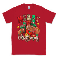 Red Merry Christmas black girl sneakers Classic Tee - RanaPortraitStore