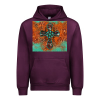Mauve Wine western cross tumbler Urban Hoodie - Jasminsmagicworld