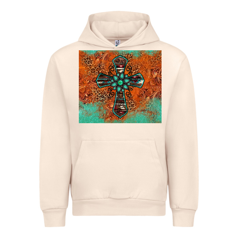 Western Cross Tumbler Urban Hoodie by Jasminsmagicworld | Teevron
