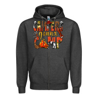 Charcoal Heather campers gonna camp western Zipper Hoodie - texasbilliewilder