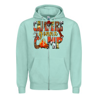 Seafoam campers gonna camp western Zipper Hoodie - texasbilliewilder