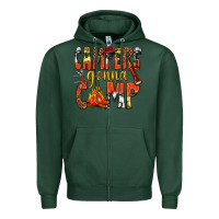 Sports Green campers gonna camp western Zipper Hoodie - texasbilliewilder