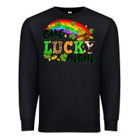 Black One lucky mom St. Patricks Day Premium Sweatshirt - Neo Western