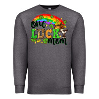 Charcoal Heather One lucky mom St. Patricks Day Premium Sweatshirt - Neo Western