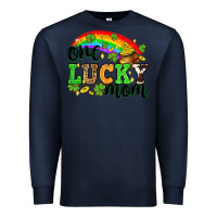 Navy One lucky mom St. Patricks Day Premium Sweatshirt - Neo Western