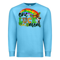 Ocean Blue One lucky mom St. Patricks Day Premium Sweatshirt - Neo Western