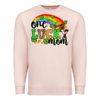 Pale Pink One lucky mom St. Patricks Day Premium Sweatshirt - Neo Western