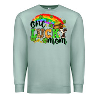 Seafoam One lucky mom St. Patricks Day Premium Sweatshirt - Neo Western