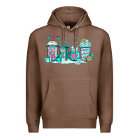 Chestnut winter Christmas tree cakes coffee Premium Hoodie - Jasminsmagicworld