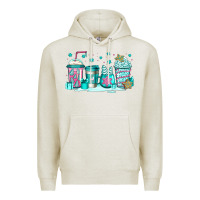 Oatmeal Heather winter Christmas tree cakes coffee Premium Hoodie - Jasminsmagicworld