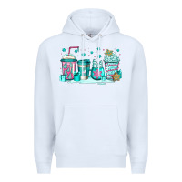 White winter Christmas tree cakes coffee Premium Hoodie - Jasminsmagicworld
