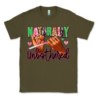 Army Green Naturally unbothered afro nails Classic Tee - RanaPortraitStore