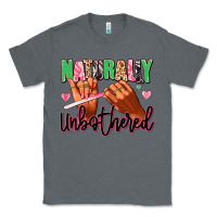 Charcoal Heather Naturally unbothered afro nails Classic Tee - RanaPortraitStore