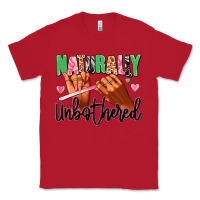 Red Naturally unbothered afro nails Classic Tee - RanaPortraitStore