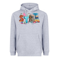 Heather Grey stna Heavyweight Hoodie - Zillion Design Studio