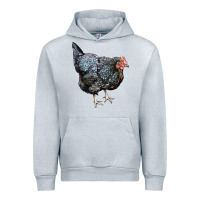 Heather Grey jersey giant chicken Urban Hoodie - LillyAllenDesigns