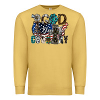Antique Gold god bless the country Premium Sweatshirt - SublimationCraftShop