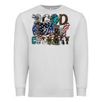 Dove Grey god bless the country Premium Sweatshirt - SublimationCraftShop