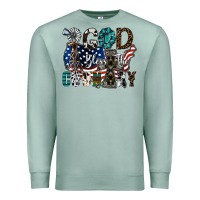Seafoam god bless the country Premium Sweatshirt - SublimationCraftShop