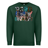 Sports Green god bless the country Premium Sweatshirt - SublimationCraftShop