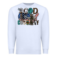 White god bless the country Premium Sweatshirt - SublimationCraftShop