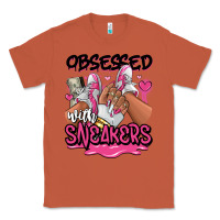 Copper Obsessed with sneakers pink afro woman Classic Tee - RanaPortraitStore