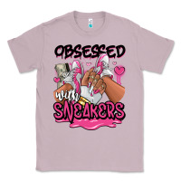 Lilac Obsessed with sneakers pink afro woman Classic Tee - RanaPortraitStore